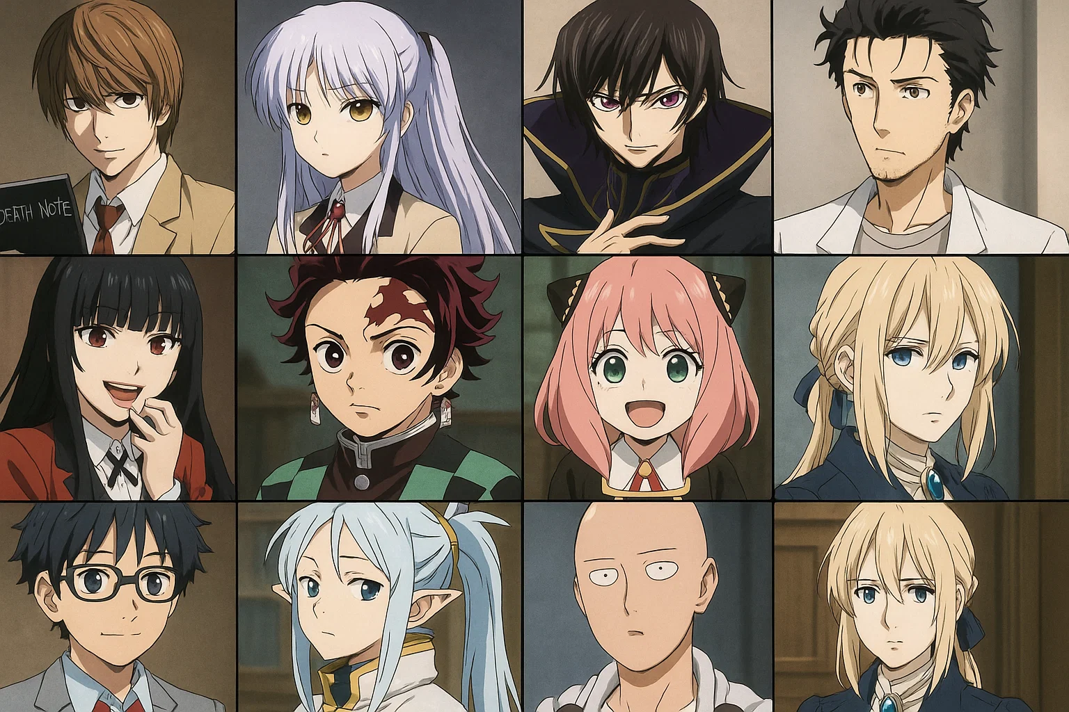 Anime collage illustration