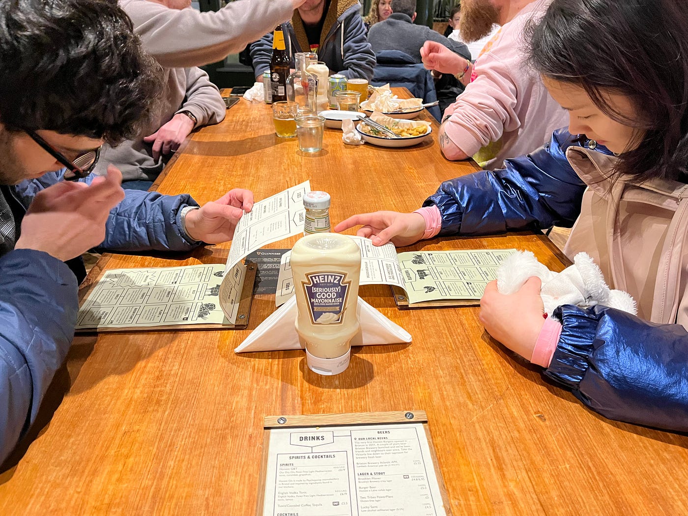 Dinner at Honest Burgers